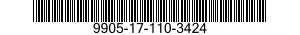 9905-17-110-3424 SIGN FACE,ADHESIVE 9905171103424 171103424