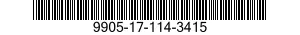 9905-17-114-3415 PLATE,IDENTIFICATION 9905171143415 171143415