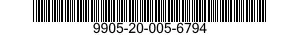 9905-20-005-6794 PLATE,IDENTIFICATION 9905200056794 200056794