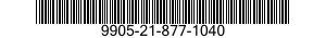 9905-21-877-1040 SIGN,TRAFFIC 9905218771040 218771040