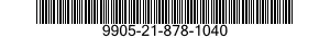 9905-21-878-1040 PLATE,INSTRUCTION 9905218781040 218781040