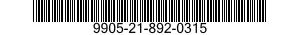 9905-21-892-0315 PLATE,INSTRUCTION 9905218920315 218920315
