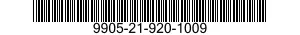 9905-21-920-1009 PLATE,IDENTIFICATION 9905219201009 219201009