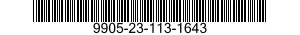 9905-23-113-1643 INDEX PLATE 9905231131643 231131643