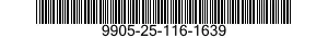 9905-25-116-1639 PLATE,INSTRUCTION 9905251161639 251161639