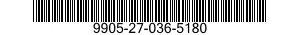 9905-27-036-5180 PLATE,INSTRUCTION 9905270365180 270365180
