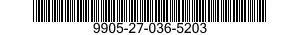 9905-27-036-5203 PLATE,INSTRUCTION 9905270365203 270365203
