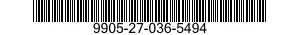9905-27-036-5494 PLATE,INSTRUCTION 9905270365494 270365494