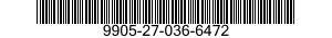 9905-27-036-6472 PLATE,INSTRUCTION 9905270366472 270366472