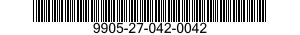 9905-27-042-0042 PLATE,INSTRUCTION 9905270420042 270420042