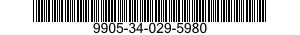 9905-34-029-5980 PLATE,INSTRUCTION 9905340295980 340295980