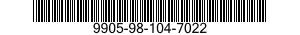 9905-98-104-7022 PLAQUE,ORGANIZATIONAL 9905981047022 981047022