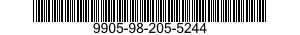 9905-98-205-5244 PLATE,INSTRUCTION 9905982055244 982055244