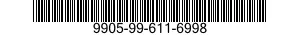 9905-99-611-6998 PLATE,INSTRUCTION 9905996116998 996116998