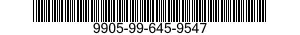 9905-99-645-9547 PLATE,MODIFICATION RECORD 9905996459547 996459547