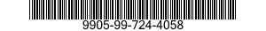 9905-99-724-4058 PLATE,IDENTIFICATION 9905997244058 997244058