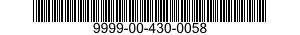9999-00-430-0058  9999004300058 004300058